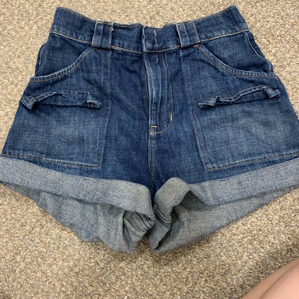 Hollister mom shorts high waisted
